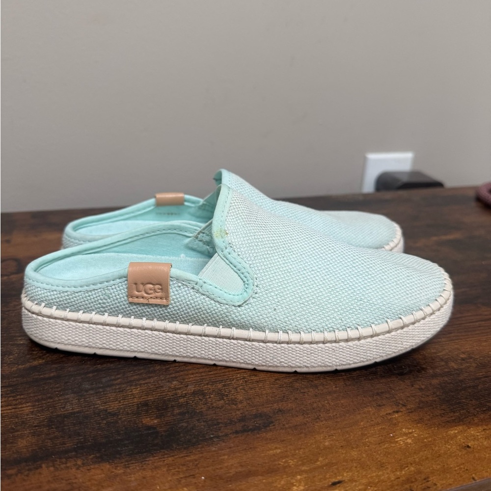 UGG Light Blue Slip-On Slippers - Picture 4 of 9